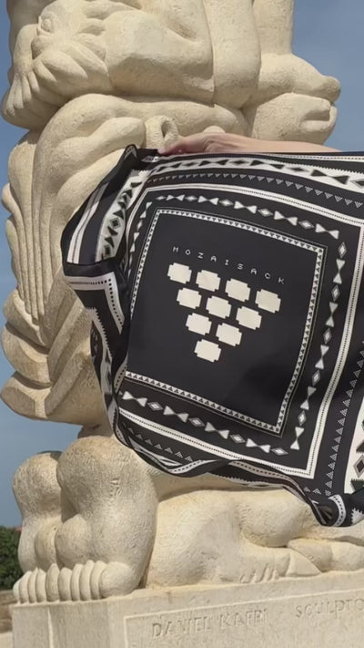 MOZA ISACK silk scarves video — Fleur d'Orient collection, luxury printed silk